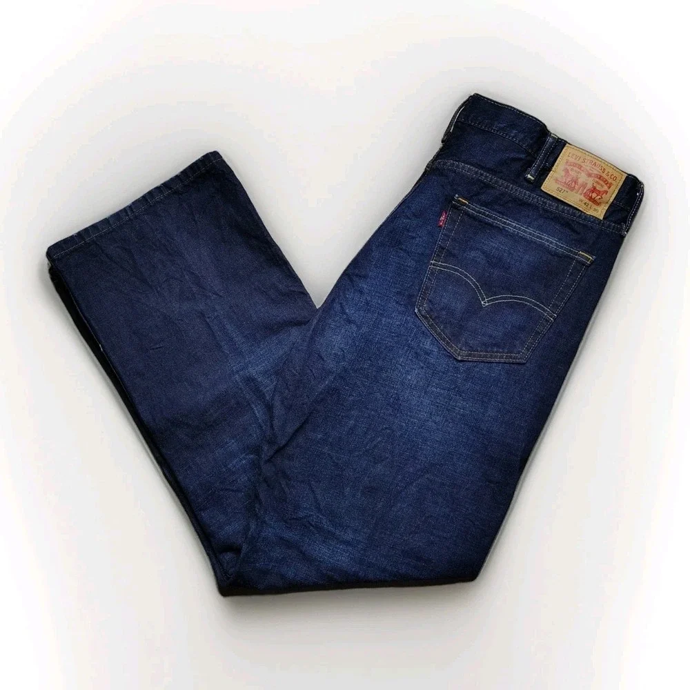 Levi's 527 Men's Slim Fit Bootcut Jeans Dark Wash Size 42x30 Cowboy Ranch